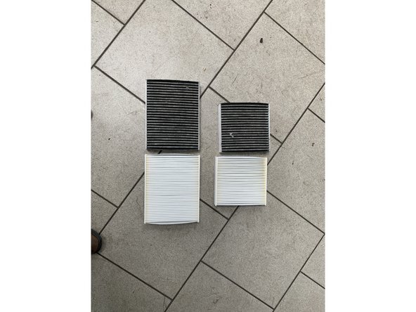 Vérifier la correspondance entre l'ancien et le nouveau filtre habitacle