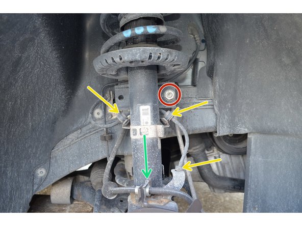 Ecrou de la biellette de barre stabilisatrice