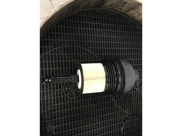 
Install the new filter cartridge
