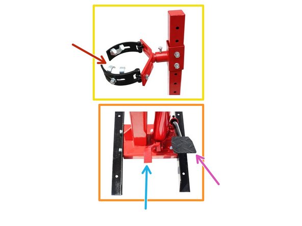 Rail de guidage avec vis d'ablocage