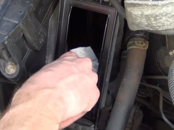 Nettoyer les feuilles et autre saletés présentent dans la boite