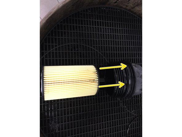 
Install the new filter cartridge
