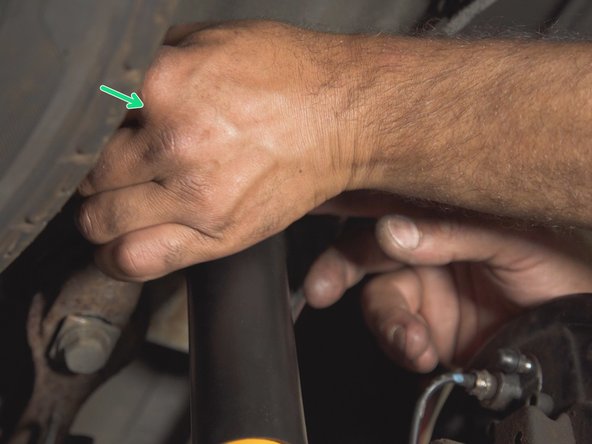 
Place the nut on the screw
