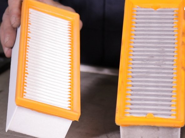 Comparer les dimensions(longeur, largeur) entre l'ancien et le nouveau filtre à air