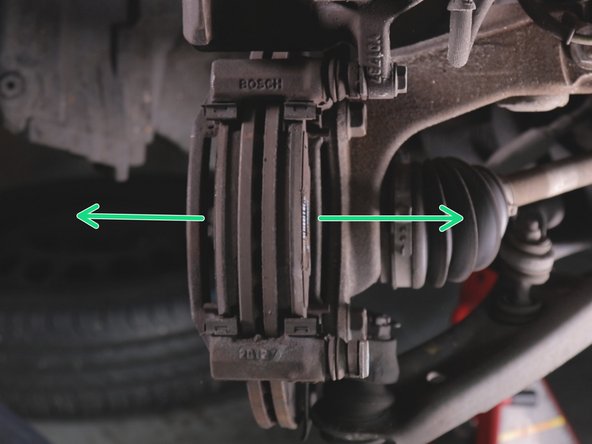 Retirer les deux plaquettes de frein