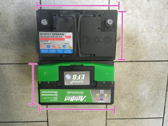 Vérifier que la nouvelle batterie corresponde à l'ancienne