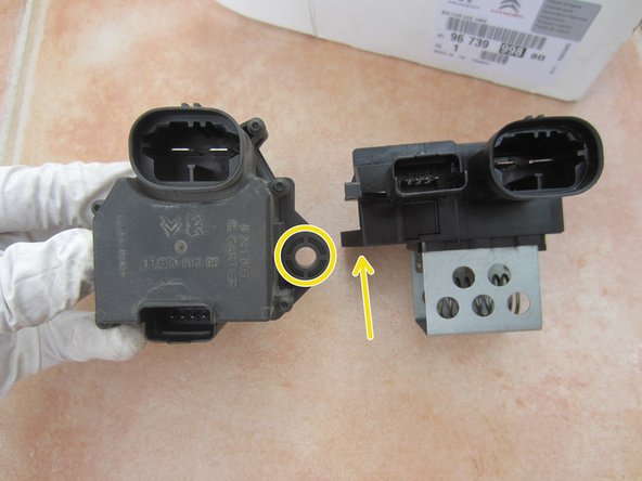 Vérifier que le capteur a la meme dimension