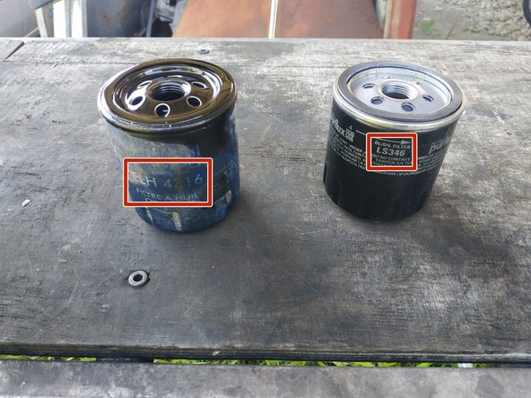 comparer le filtre neuf avec le filtre usagé (taille, diamètre, référence)