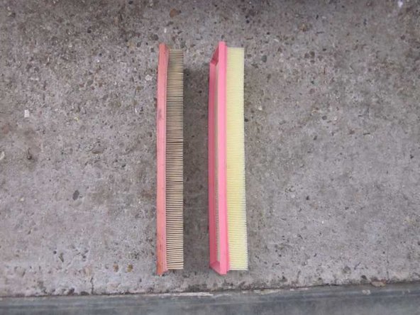 Comparer le filtre à air neuf avec l'ancien avant de l'installer