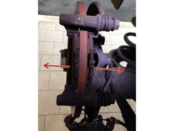 Retirer les plaquettes de freins