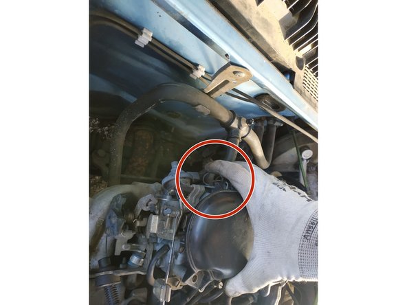 verrouiller l'agrafe du carburateur