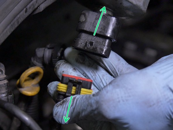 Débrancher le capteur sous le filtre et retirer le filtre