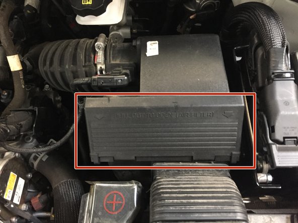 
The air filter is located here
