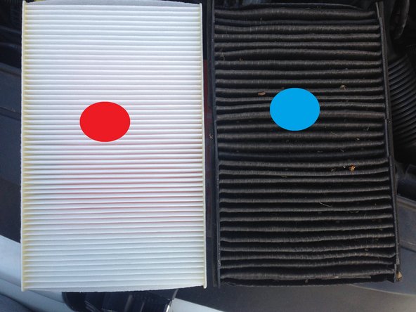 
Compare the old filter and le nouveau filtre (length,width)
