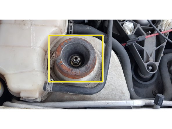 de l'ancien amortisseur.