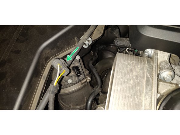 Déclipser le capteur en appuyant sur le dessus