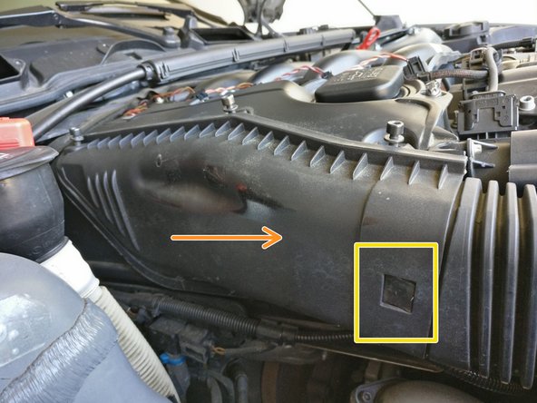 Déclipser l'entrée d'air