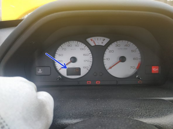 
the maintenance counter is reset (you can turn off the ignition after that)
