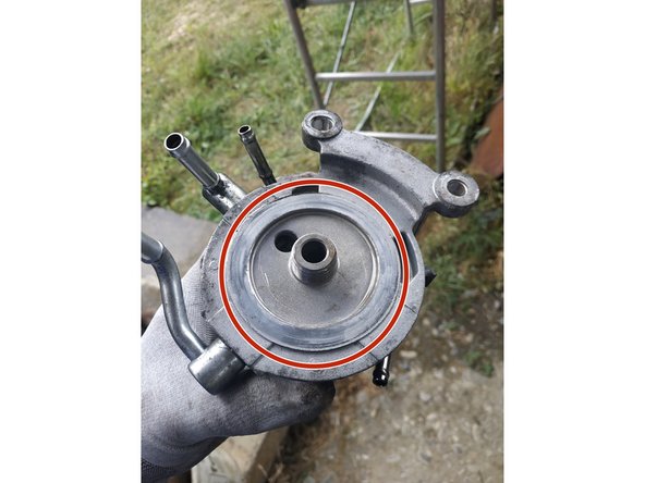 nettoyer la portée sur le porte-filtre