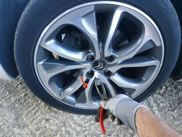 retirer les cache-goujons à l'aide d'une pince plate