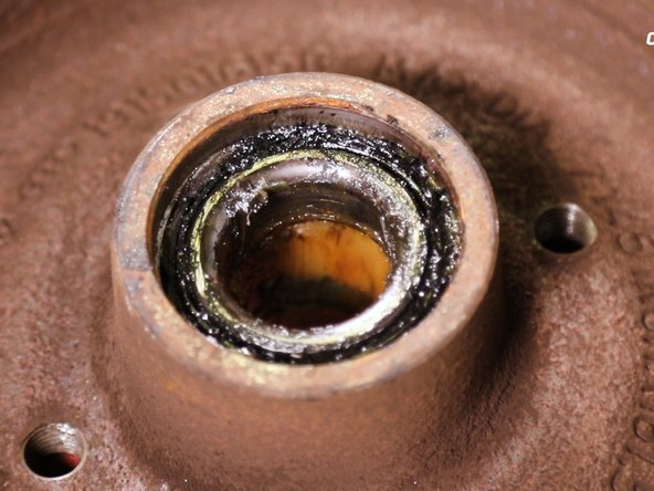 Vous avez maintenant accès au roulement intérieur (le plus grand)