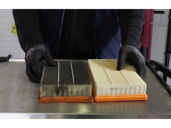 Comparer l'ancien et le nouveau filtre à air( longueur largeur hauteur )