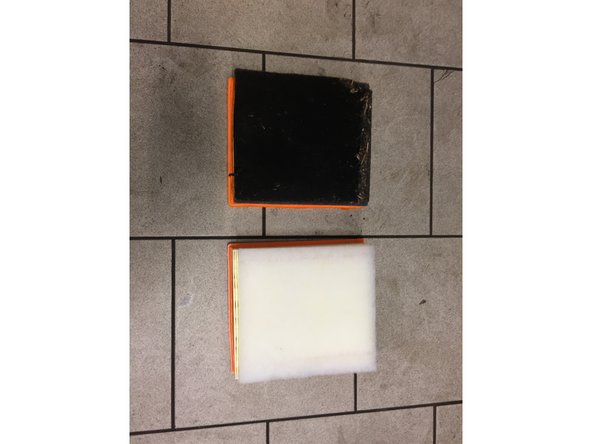 Vérifier les dimensions entre l'ancien et le nouveau filtre à air (longueur,largeur,forme)