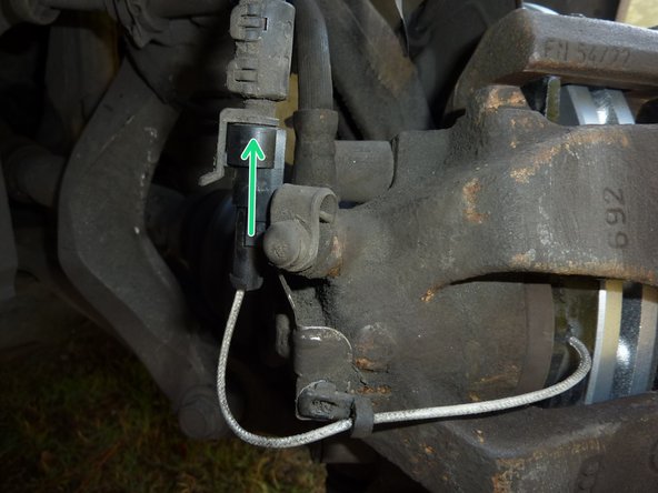 Mettre en place et rebrancher le connecteur du témoin d'usure plaquette.