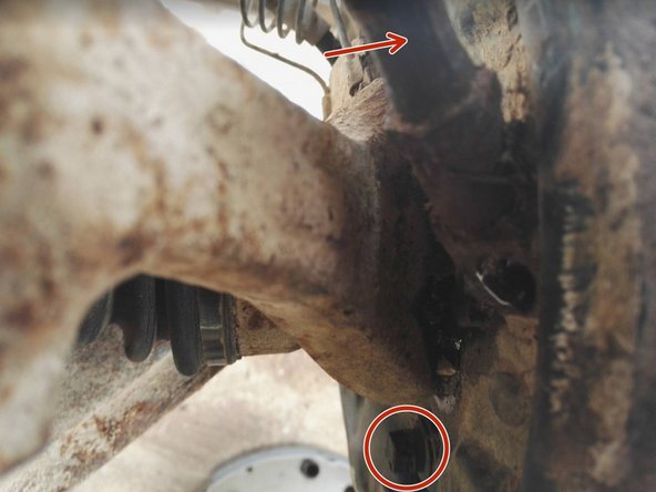 Ré-accrocher les mâchoires à l'aide des 2 ressorts (Utiliser la même technique du tournevis)