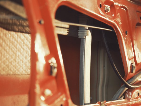 
Lower the window until you see the window support
