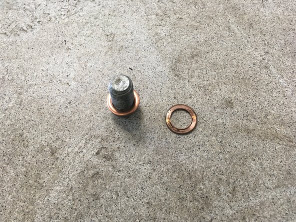 Remplacer le joint du bouchon de vidange