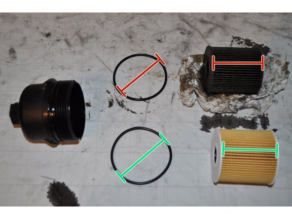 Comparer les dimensions des cartouches.