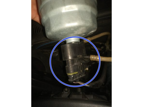 On débranche la prise du capteur