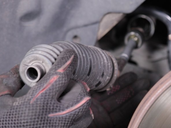 Le soufflet est maintenant libéré, tirer dessus pour le déposer