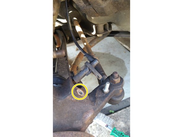 On remet le capteur d'ABS en reserrant simplement la vis sans forcer &quot;comme une brute&quot; (clé de 10)