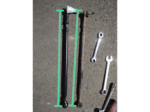 Réinstaller les biellettes dans le sens inverse de la dépose