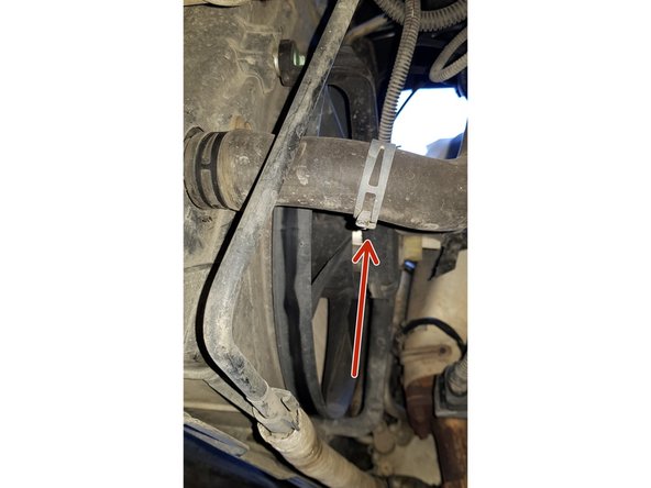 Retirez le collier de serrage.