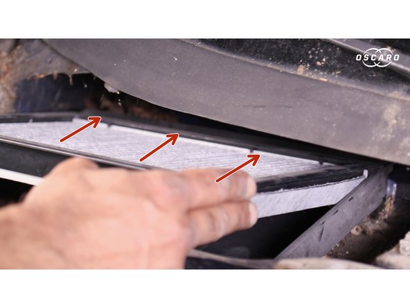 Bien vérifier que le filtre soit bien positionner