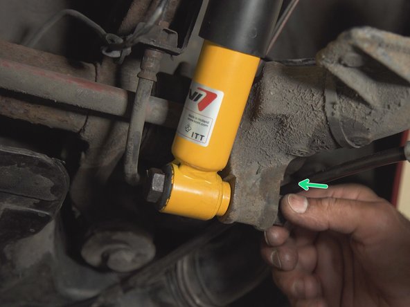 
Repeat the same operation for the bottom of the shock absorber
