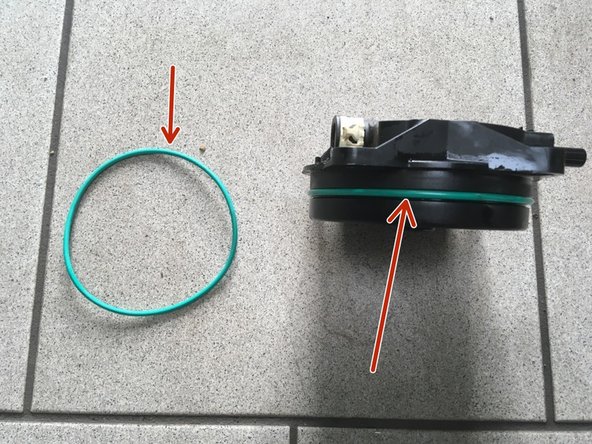 Remplacer le joint du filtre