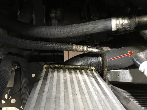 Déconnecter les durites de l'échangeur