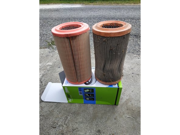 comparer l'ancien filtre avec le nouveau (forme, diamètre, longueur)