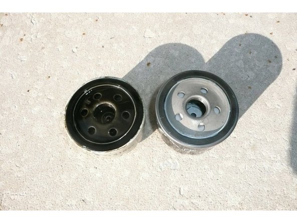 
Check the correspondence of the new oil filter and the old one
