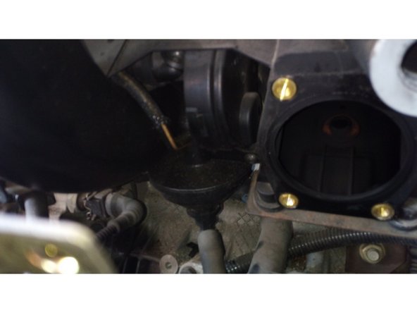 Retirer les 4 durites reliés au séparateur d'huile.