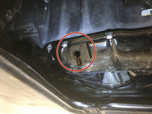 Remettre le bouchon de vidange en changeant le joint de vidange