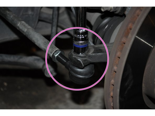 Serrer la rotule en comptant à nouveau le nombre de tour, il doit être identique à celui de la dépose