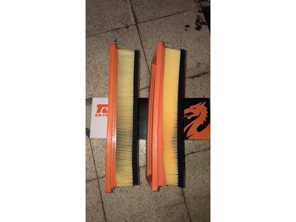 Comparer l'ancien et le nouveau filtre