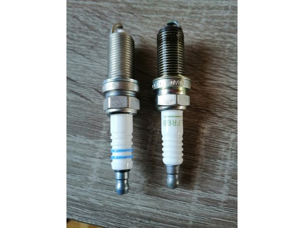 une fois les bougies sorties, les comparer aux nouvelles avant remontage