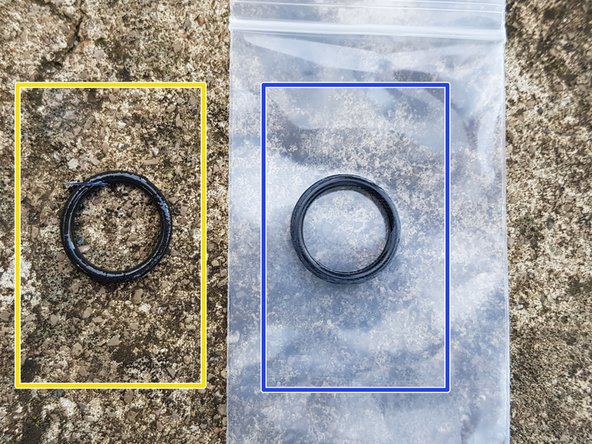 Remplacez-le par le joint neuf fourni avec le filtre.