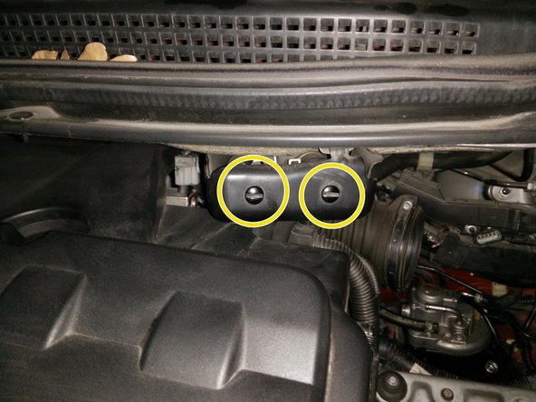 Tourner d'un quart de tour les 2 vis